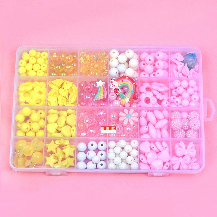 24 Rejilla Acrílico Con Cuentas Niños DIY Collar Pulsera Juguetes, Light-colored Candy, Dark Color Series, Crystal No. 2, Macaron, Porcelain White Series, Mix and Match 01 Models, Crystal No. 1, Mix and Match 02 Models, Bead In Bead, Fresh Princess    ...