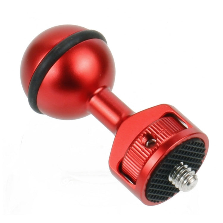 Clip de cabeza de bola de 2,5 cm para cámara de acción, cámara de vídeo subacuática, junta de buceo ligera, Rojo, Negro, Titanium