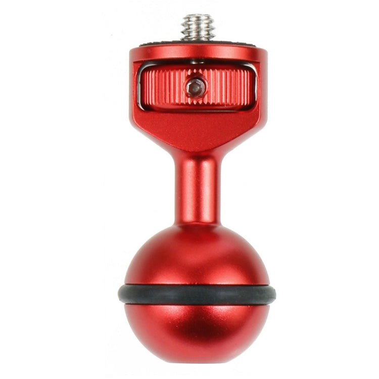 Clip de cabeza de bola de 2,5 cm para cámara de acción, cámara de vídeo subacuática, junta de buceo ligera, Rojo, Negro, Titanium