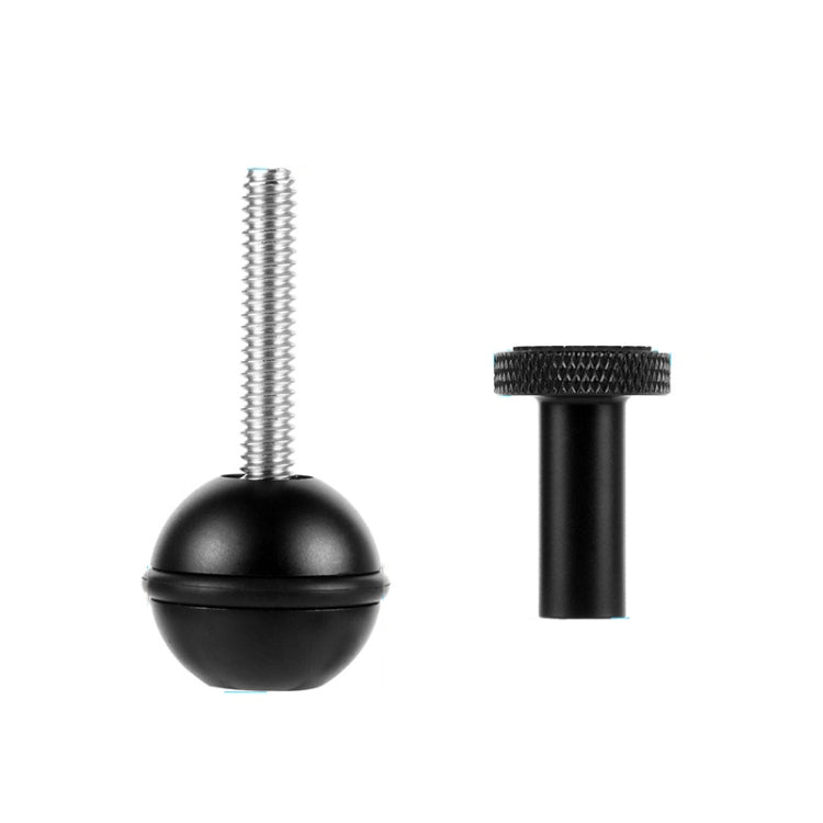 Adaptador de cabeza esférica Tornillo ajustable Cámara de montaje fijo Buceo submarino Fotografía Soporte de luces, 1/4 Inch Red, 1/4 Inch  Black, M5 Screw Black