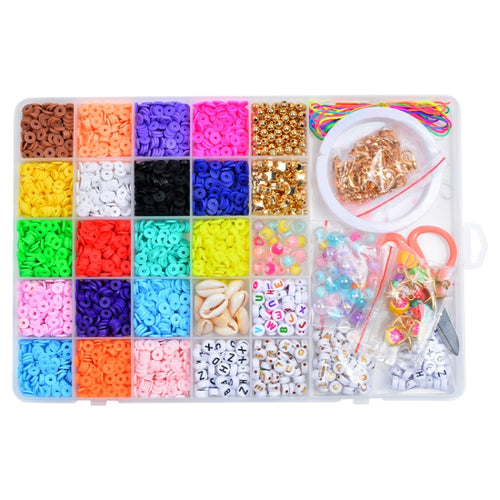 25 rejillas de 6 mm de cuentas de cerámica suave en escamas, materiales para hacer collares y pulseras DIY, 25 Grid