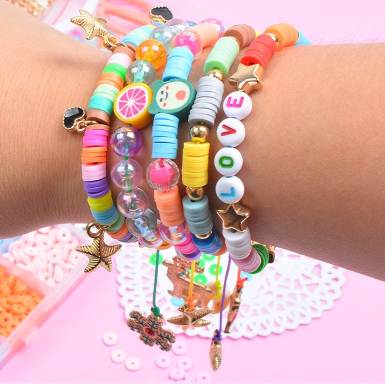 25 rejillas de 6 mm de cuentas de cerámica suave en escamas, materiales para hacer collares y pulseras DIY, 25 Grid