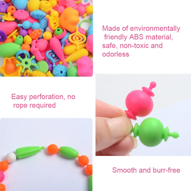 Alrededor de 550 unids/caja de cuentas, juguetes educativos para niños, cuentas hechas a mano DIY, Boxed Blue, Boxed Red