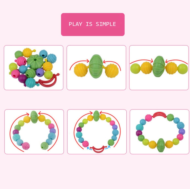 Alrededor de 550 unids/caja de cuentas, juguetes educativos para niños, cuentas hechas a mano DIY, Boxed Blue, Boxed Red