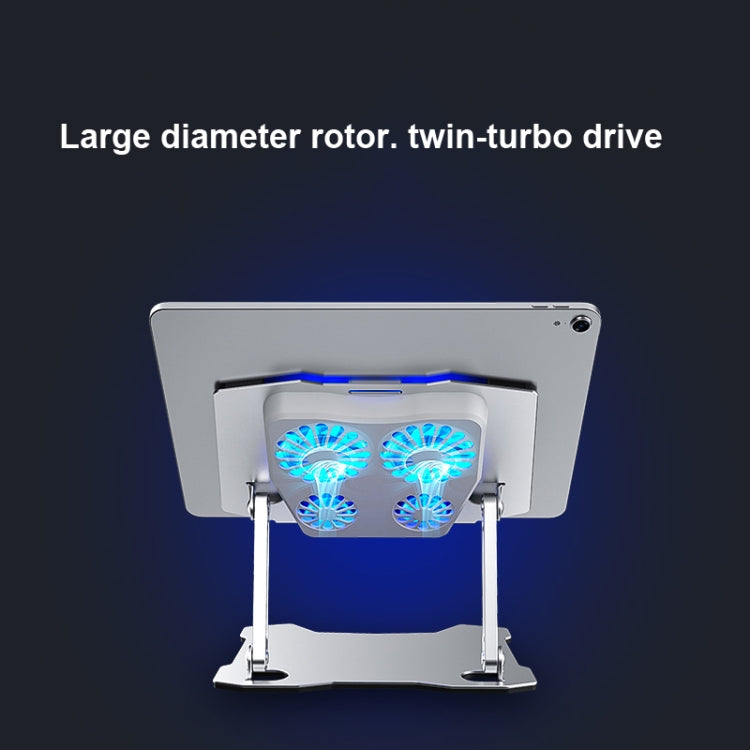 Radiador para portátil de aleación de aluminio con soporte para Tablet PC X16 con 4 ventiladores, X16 Tablet