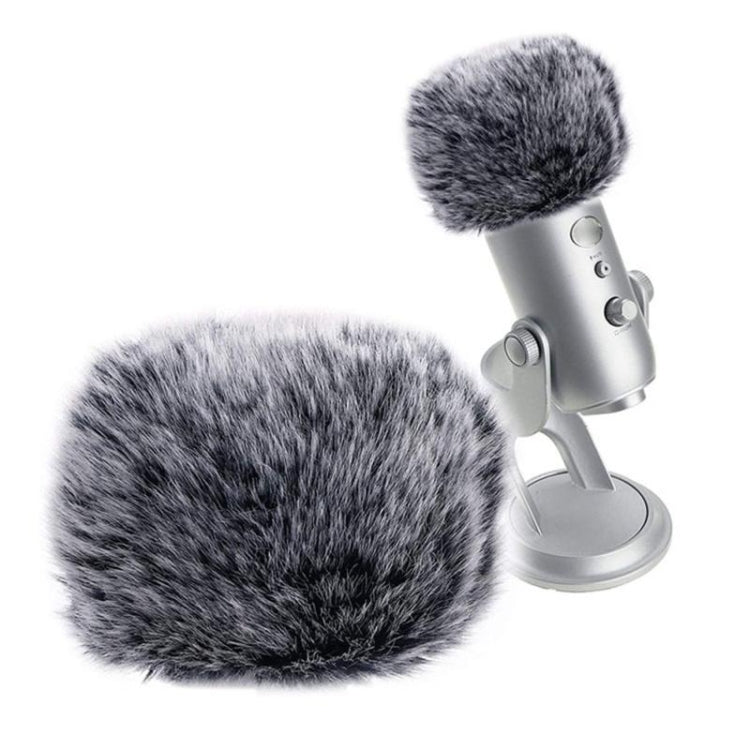 Funda de felpa para micrófono, funda para parabrisas Compatible con micrófono de condensador Blue Yeti