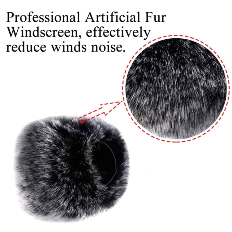 Funda de felpa para micrófono, funda para parabrisas Compatible con micrófono de condensador Blue Yeti