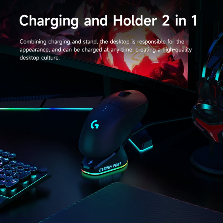 Para Logitech G502 / GPW1 / 2 Base de carga inalámbrica para mouse, Black Woven, Black Stream, White Woven, White Stream