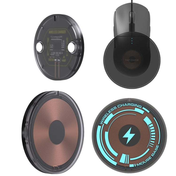 Módulo de carga inalámbrica para ratón Logitech G502 / G703 / G403 / G903 / GPW / GPW2, Transparent, Transparent + Wireless Charging, Flash