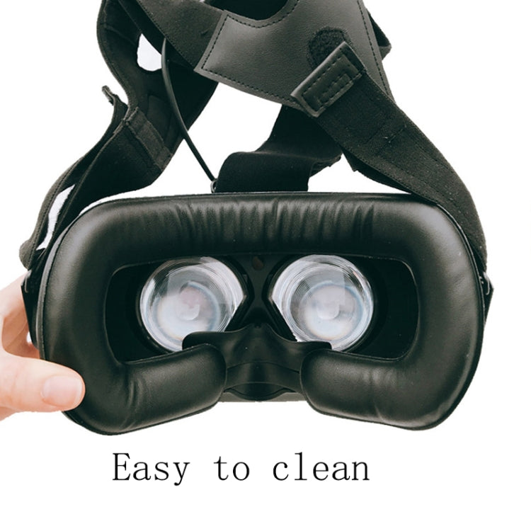 2 uds PU cuero cara espuma máscara para ojos cubierta para HTC VIVE auriculares VR, Thick 2cm, Thin 1.5cm
