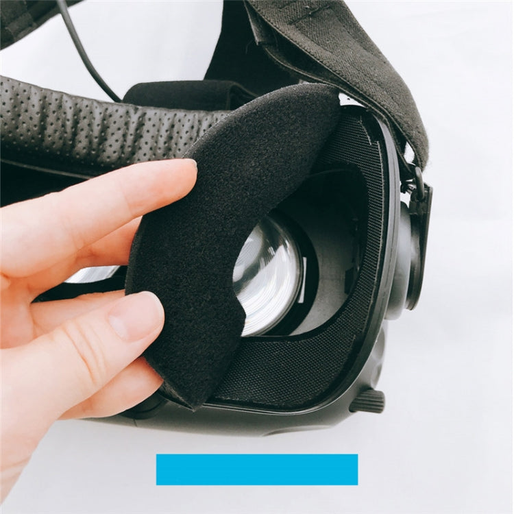 2 uds PU cuero cara espuma máscara para ojos cubierta para HTC VIVE auriculares VR, Thick 2cm, Thin 1.5cm