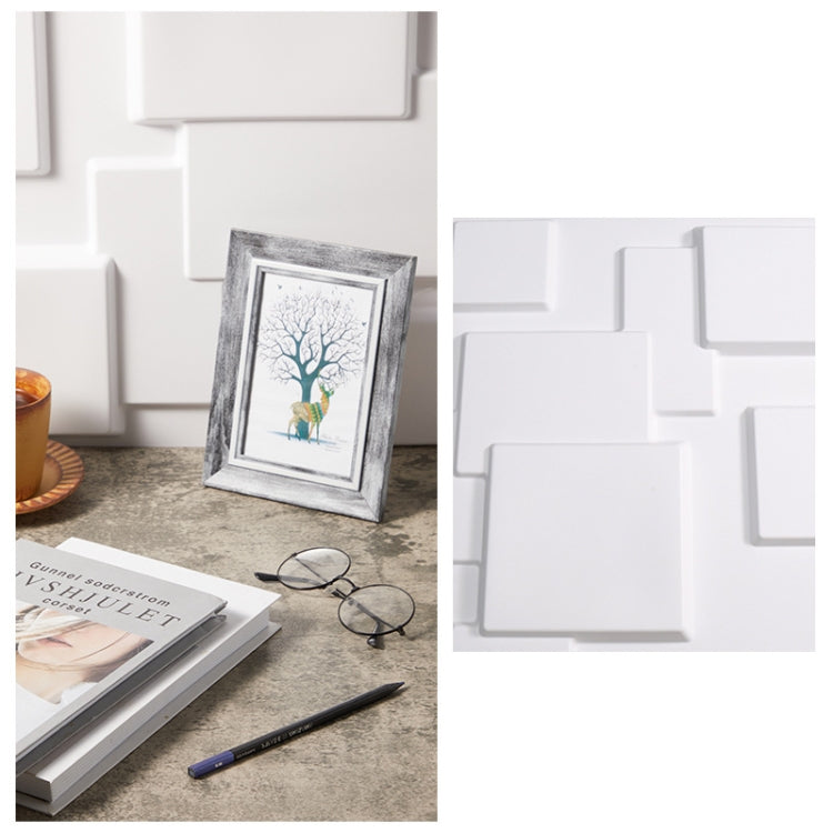 Apoyos de la foto del tablero del fondo del tiroteo del estéreo 3D del material del PVC, los 50 x los 50cm, D081 Waves White, D094 European -style White, D095 Square Brick White, D105 Ripple White, D133 Cook White, D137 Simple White