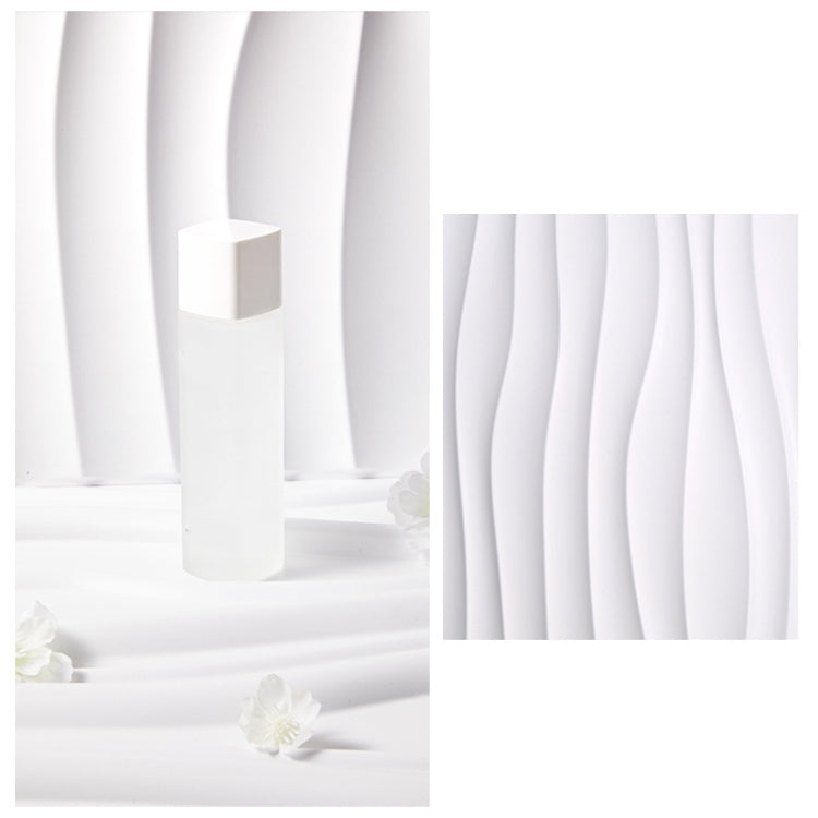 Apoyos de la foto del tablero del fondo del tiroteo del estéreo 3D del material del PVC, los 50 x los 50cm, D081 Waves White, D094 European -style White, D095 Square Brick White, D105 Ripple White, D133 Cook White, D137 Simple White