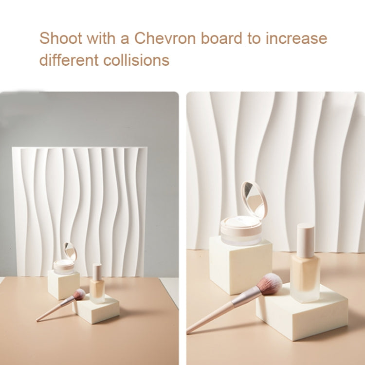 Apoyos de la foto del tablero del fondo del tiroteo del estéreo 3D del material del PVC, los 50 x los 50cm, D081 Waves White, D094 European -style White, D095 Square Brick White, D105 Ripple White, D133 Cook White, D137 Simple White
