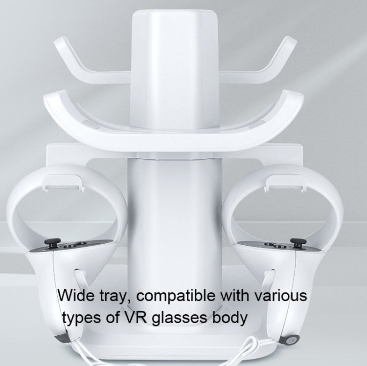 Soporte de pantalla de auriculares con soporte VR y soporte de controlador para Oculus Quest 2, For Oculus Quest 2 White, For Oculus Quest 2 Black