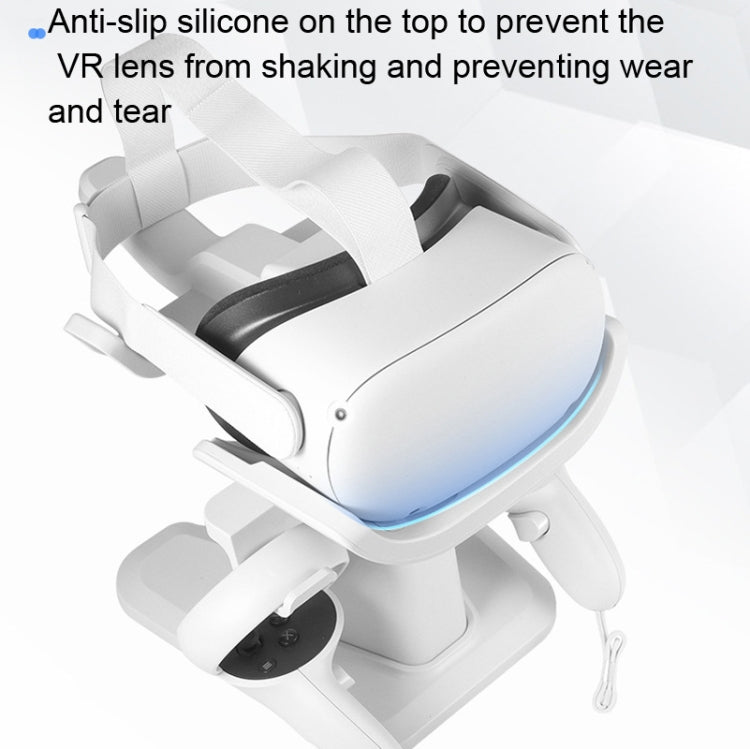 Soporte de pantalla de auriculares con soporte VR y soporte de controlador para Oculus Quest 2, For Oculus Quest 2 White, For Oculus Quest 2 Black