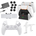JYS JYS-P5151 para PS5 12 en 1 mango cargador + tapa basculante + cubierta de privacidad + cubierta de silicona + juego de soporte, JYS-P5151