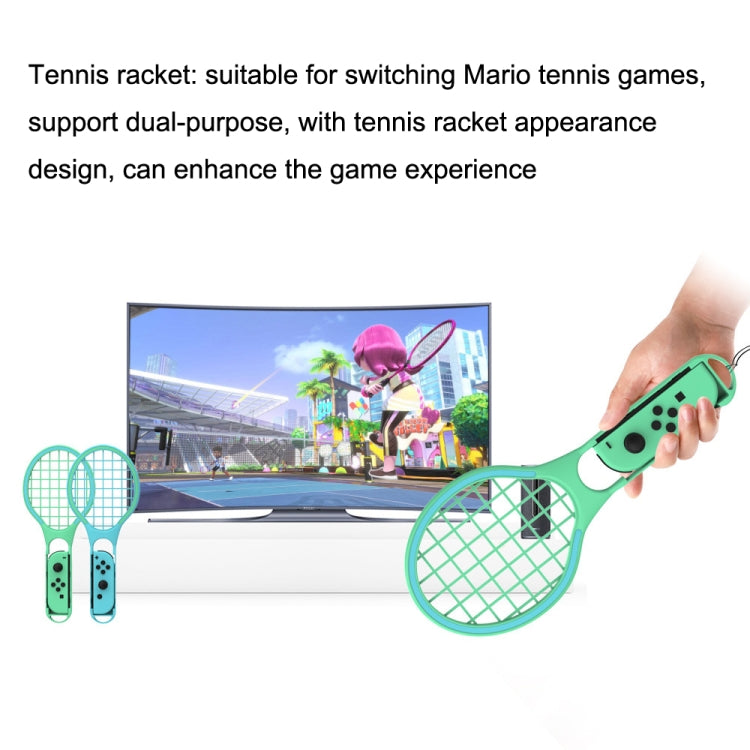Sable de luz deportivo DOBE TNS-2123 + correa para la pierna + raqueta de tenis + correa para la muñeca 7 en 1 juego deportivo para Nintendo Switch, DOBE 7 In 1