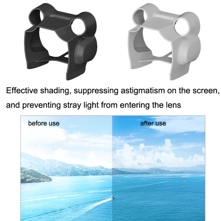 Sunnylife MM3-ZG406 Lens Hood Gimbal Protection Antideslumbrante Sunshade Cover para DJI Mini3 Pro, Negro, Gris