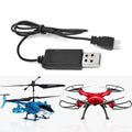 10PCS Cable de carga USB 3.7V 350mAh Enchufe de aire a aire sin protección para Drone