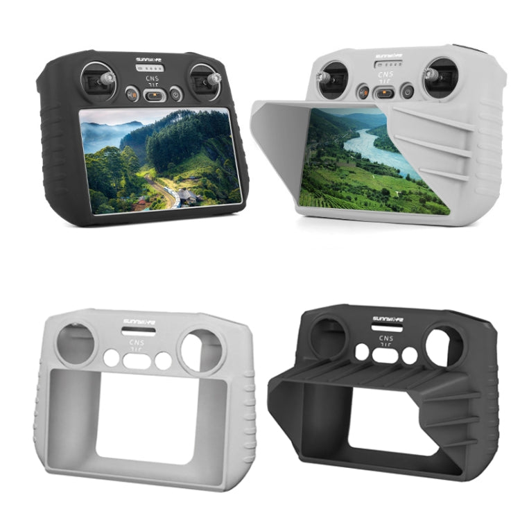Sunnylife para Mini 3 Pro DJI RC mando a distancia funda protectora de silicona, estilo:, For DJI RC With Hood (Black), For DJI RC With Hood (Gray), For Mini 3 Pro DJI RC Without Hood (Black), For DJI RC Without Hood (Gray)