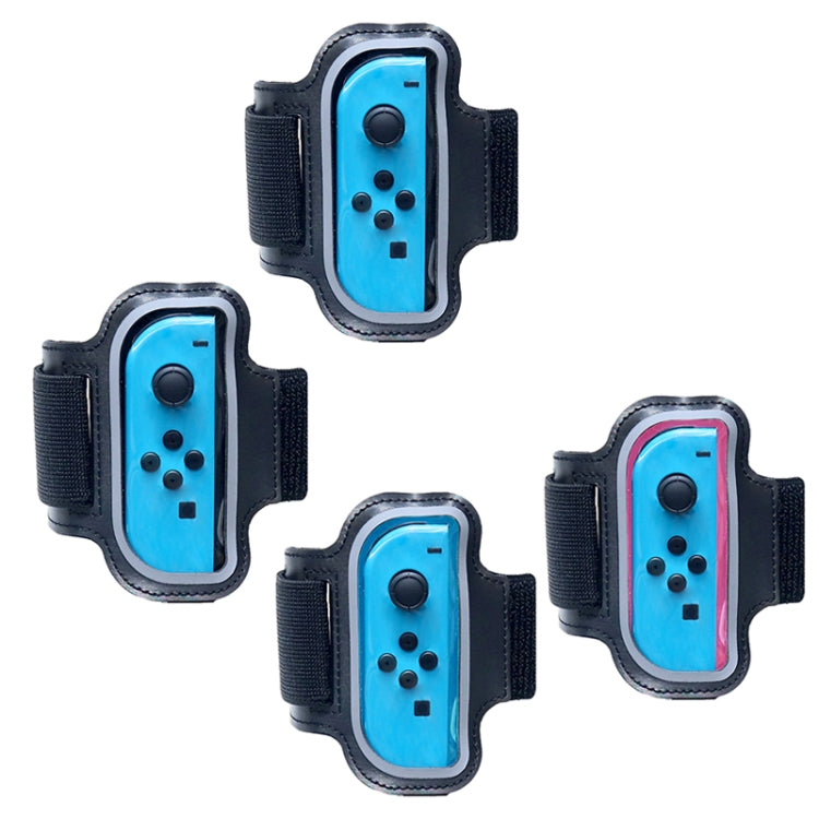 2 uds JYS JYS-NS242 para Nintendo Switch Joy-con pequeño manillar pierna correas deportivas, JYS-NS242(Black), JYS-NS242(Red Blue)