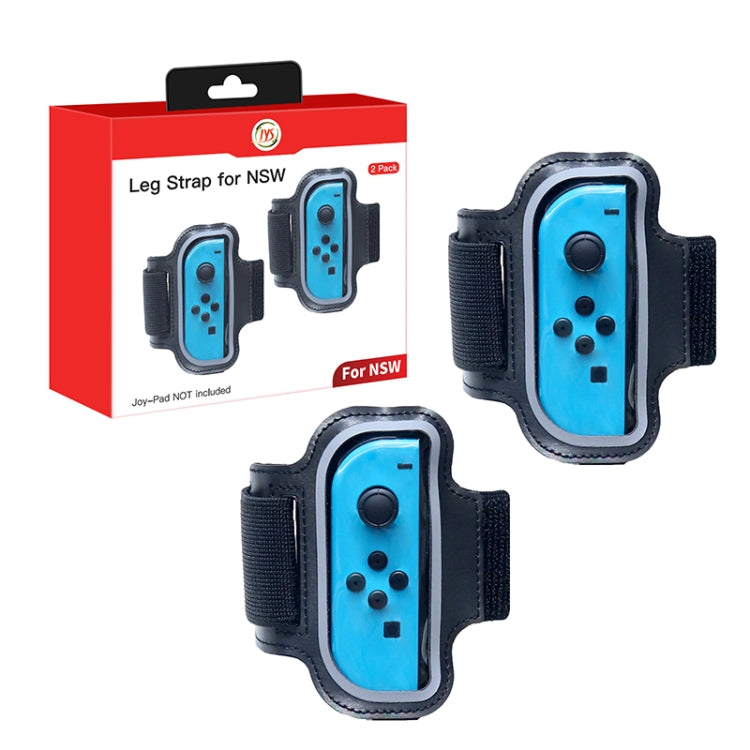2 uds JYS JYS-NS242 para Nintendo Switch Joy-con pequeño manillar pierna correas deportivas, JYS-NS242(Black), JYS-NS242(Red Blue)