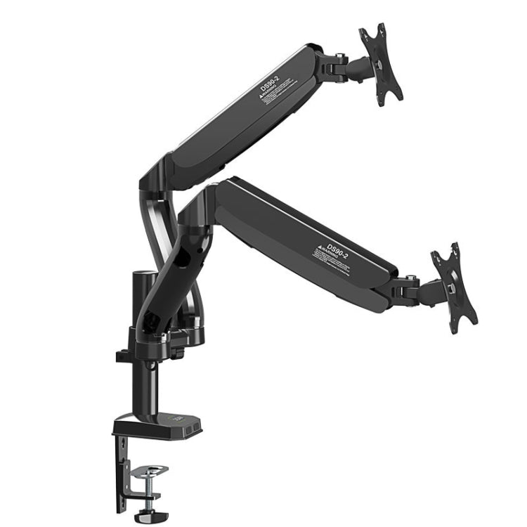 Soporte de elevación de presión de aire de pantalla doble de escritorio para monitor de computadora KALOC