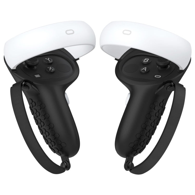 Cubierta protectora de silicona de medio paquete anticolisión del controlador VR para Oculus Quest 2