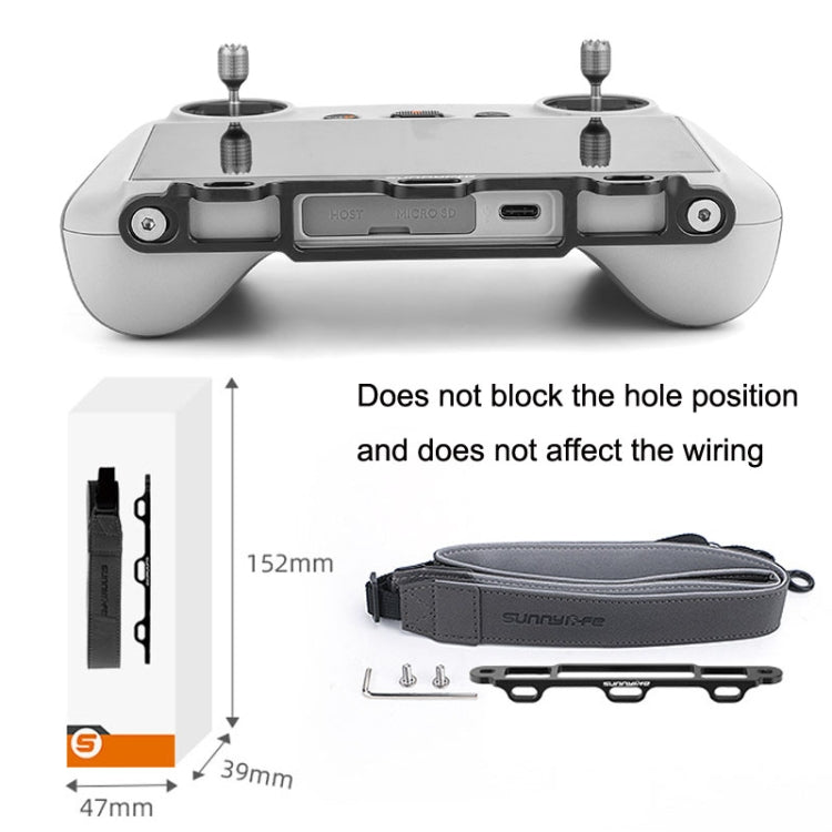 Sunnylife MM3-GS389 para Mini 3 Pro DJI RC con cordón de cuero con control remoto de pantalla, MM3-GS389