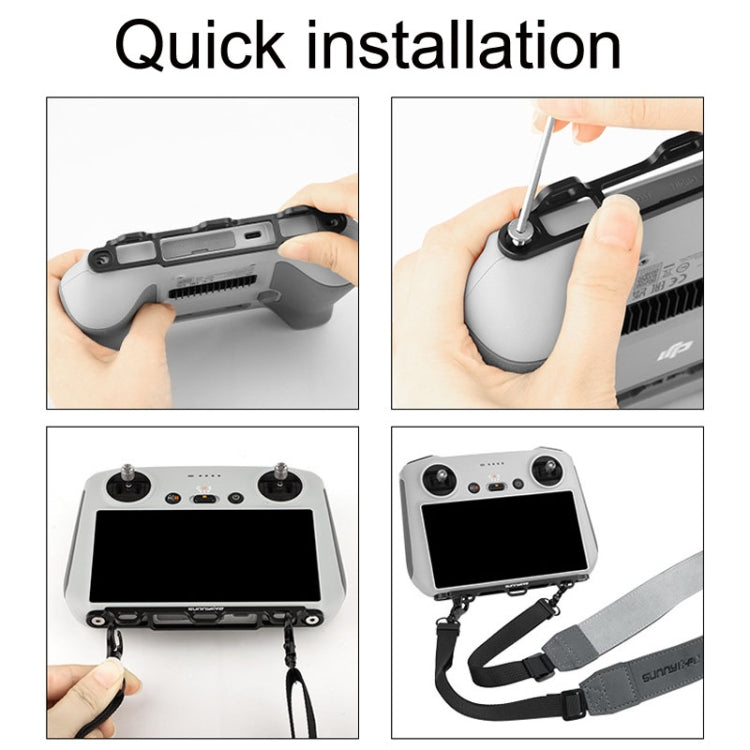 Sunnylife MM3-GS389 para Mini 3 Pro DJI RC con cordón de cuero con control remoto de pantalla, MM3-GS389