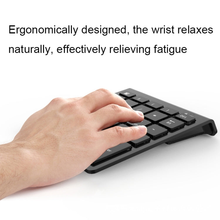 Mini teclado inalámbrico para computadora portátil BT302 de 28 teclas, especificaciones:, Bluetooth (Black), Bluetooth (Gray), 2.4G (Black), 2.4G (Gray)