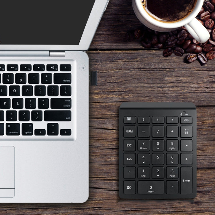 Mini teclado inalámbrico para computadora portátil BT302 de 28 teclas, especificaciones:, Bluetooth (Black), Bluetooth (Gray), 2.4G (Black), 2.4G (Gray)