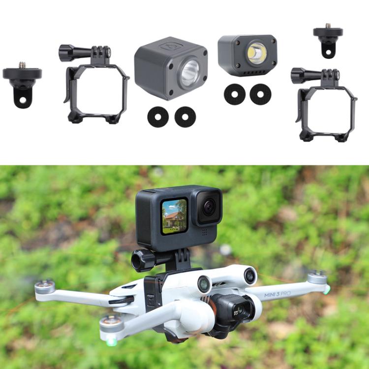 Sunnylife MM3-GZ459 para DJI Mini 3 Pro GoPro10 montaje de cámara de acción, Hanging Load, Searchlight, Hanging Load+Searchlight set