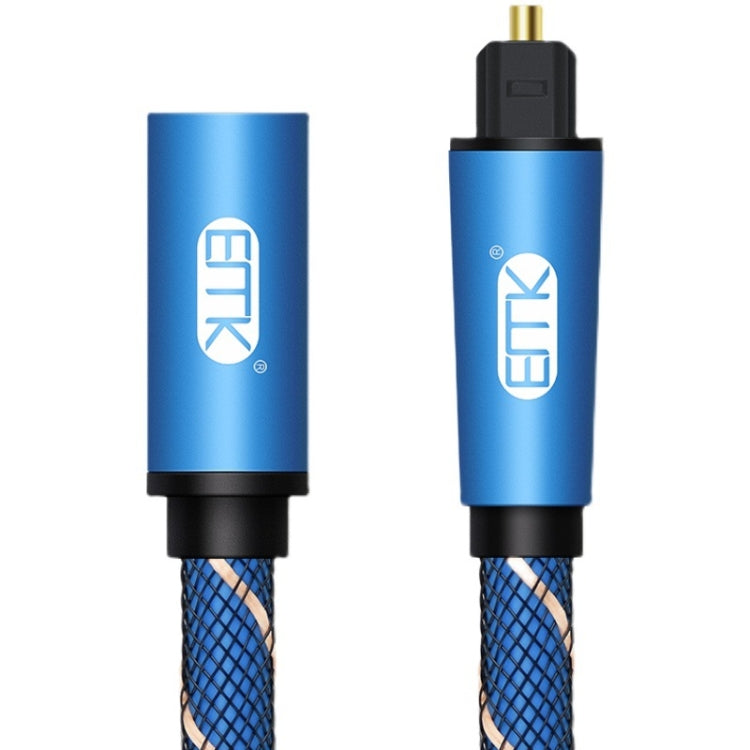 Cable de extensión de audio óptico digital emparejado EMK macho a hembra SPDIF, longitud del cable:, 1m (Blue), 1.5m (Blue), 2m (Blue), 3m (Blue)