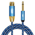 EMK KN603 2Pin 6.5mm Canon Line Línea de micrófono de audio balanceado, Longitud del cable:, 0.5m, 1m, 1.5m, 2m, 3m, 5m