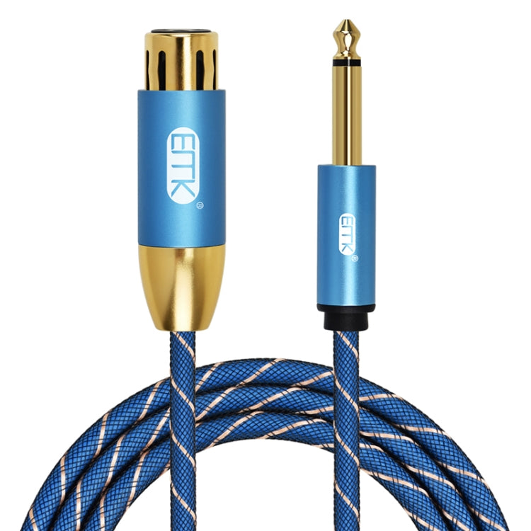 EMK KN603 2Pin 6.5mm Canon Line Línea de micrófono de audio balanceado, Longitud del cable:, 0.5m, 1m, 1.5m, 2m, 3m, 5m