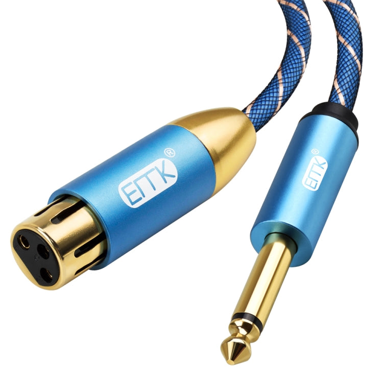 EMK KN603 2Pin 6.5mm Canon Line Línea de micrófono de audio balanceado, Longitud del cable:, 0.5m, 1m, 1.5m, 2m, 3m, 5m