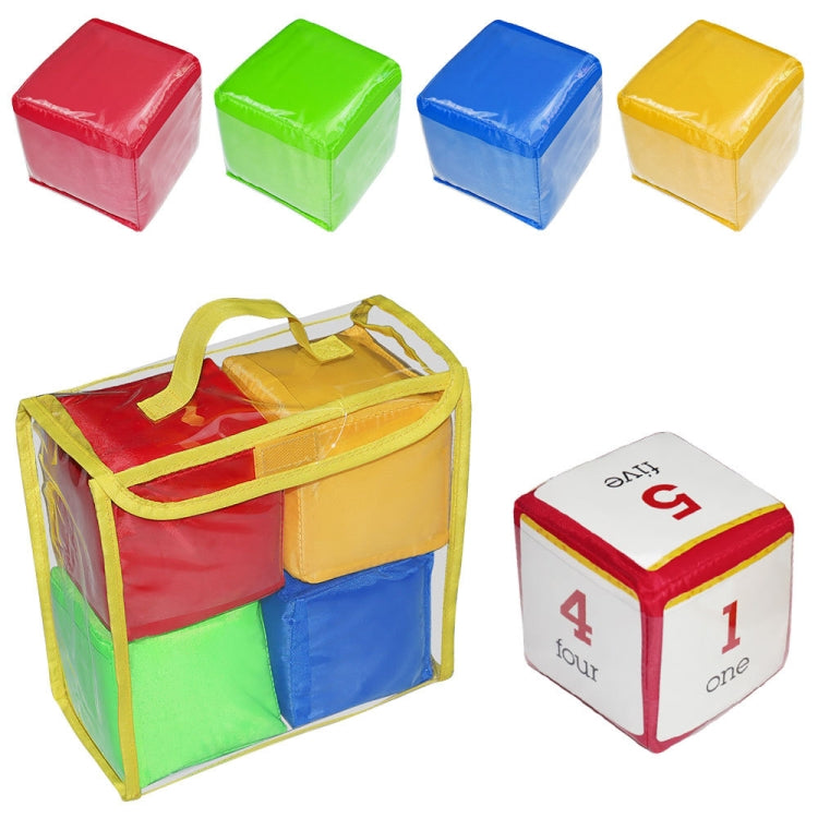 4 PCS / Set Portable Dice Toys Bolsa de almacenamiento Educativo Juguete de educación temprana, 4 PCS / Set