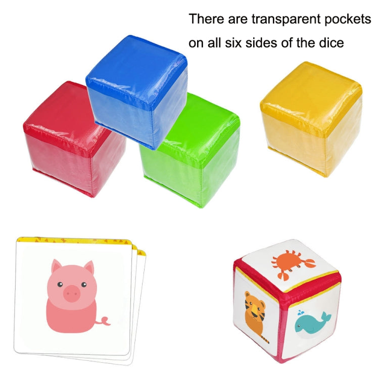 4 PCS / Set Portable Dice Toys Bolsa de almacenamiento Educativo Juguete de educación temprana, 4 PCS / Set