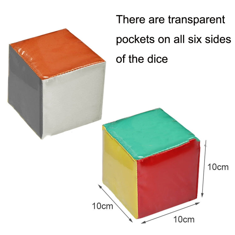 2 PCS / Set Insert Card Dados Juguetes de aprendizaje con bolsillo transparente, 2 PCS / Set