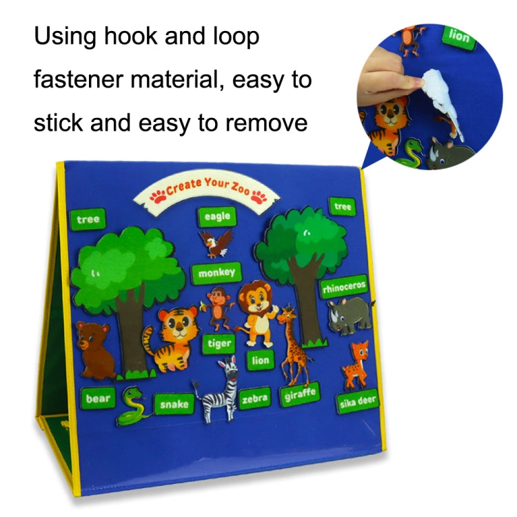 Cuentacuentos Hoja de fieltro de animales del bosque Educación temprana Ilustración Conciencia Ayudas para la enseñanza, 25PCS