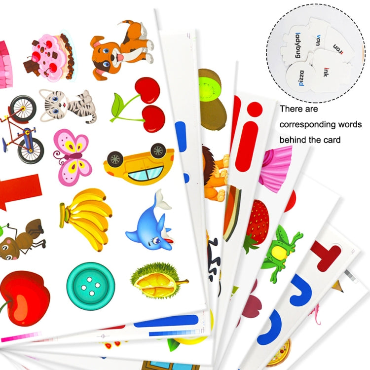Tarjeta del alfabeto Enseñanza temprana Bolsa colgante Bolsillo para letras, Alphabet Card