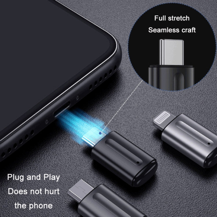 Mando a distancia universal infrarrojo para teléfono móvil Ocrustar Capsule, 3-in-1 iOS/Hongmeng/Android Type-C (Black), 3-in-1 iOS/Hongmeng/Android Type-C (Silver), 3-in-1 iOS/Hongmeng/Android Type-C (Purple), 8 Pin (Black), 8 Pin (Silver)            ...