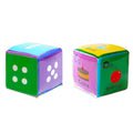 2 uds tarjeta gráfica alfanumérica dados de tarjeta de inserción con tarjetas, 2PCS Insertion Card Dice