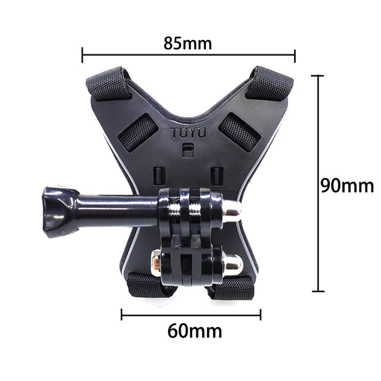 TUYU motocicleta casco barbilla acción cámara teléfono móvil soporte de montaje, Black Bracket, Blue Bracket, Black Bracket+Mobile Phone Clip, Blue Bracket+Mobile Phone Clip