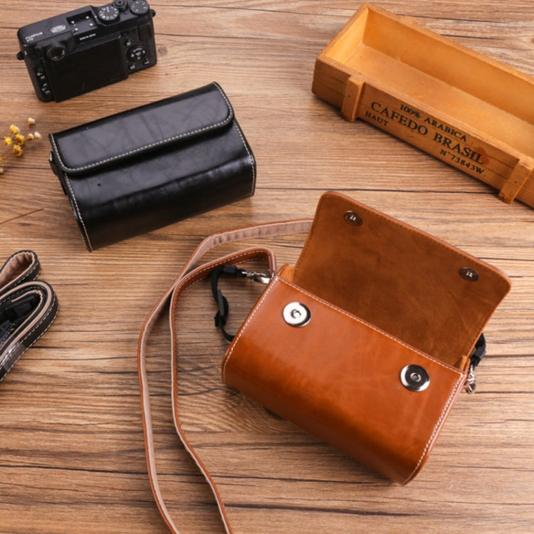 Para Canon G7X3 / G5X2 / Sony ZV1RX1007 / Guang GR3 Funda de cuero para cámara