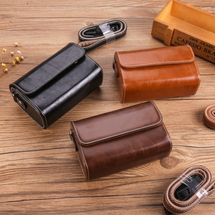 Para Canon G7X3 / G5X2 / Sony ZV1RX1007 / Guang GR3 Funda de cuero para cámara