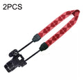 2PCS Cute Love Halter Neck Micro Single Card Machine SLR Cámara Correa