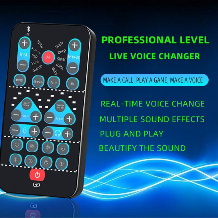 Tarjeta de sonido para computadora móvil M10, Mini cambiador de voz K, grabación de canciones, cambiador de voz Bluetooth, M10